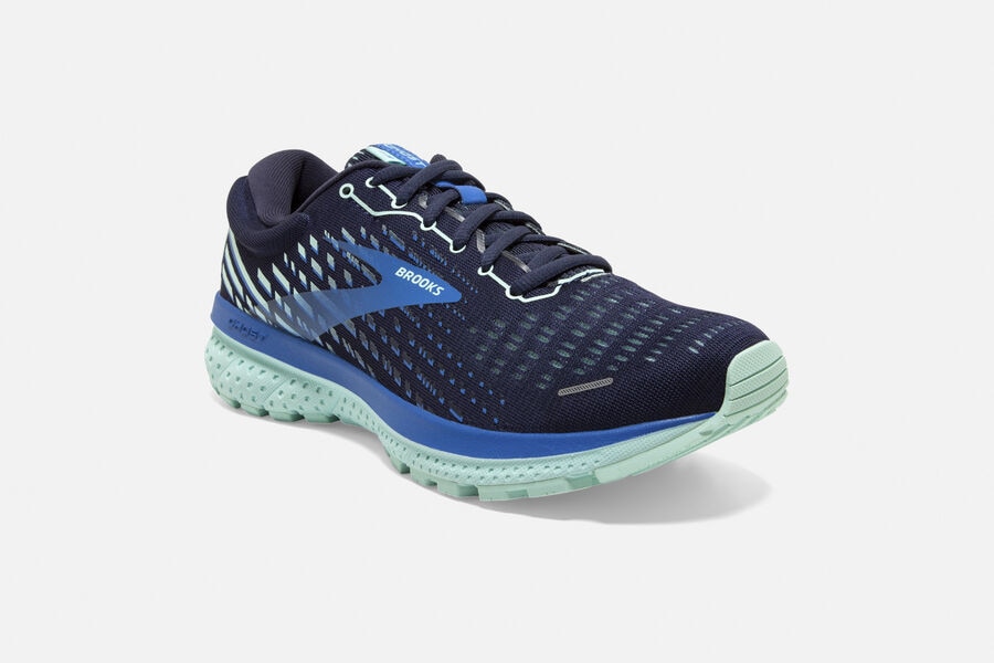 Brooks Ghost 13 Road Running Shoes Womens Navy/Blue 975460-HZF